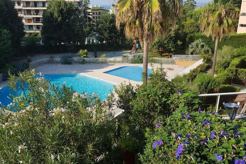 Appartement Vue Mer Sur Les Hauteurs De Nice Extérieur photo