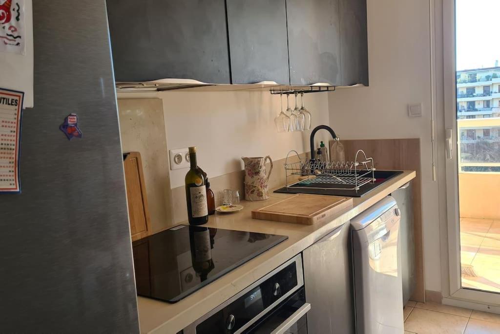 Appartement Vue Mer Sur Les Hauteurs De Nice Extérieur photo